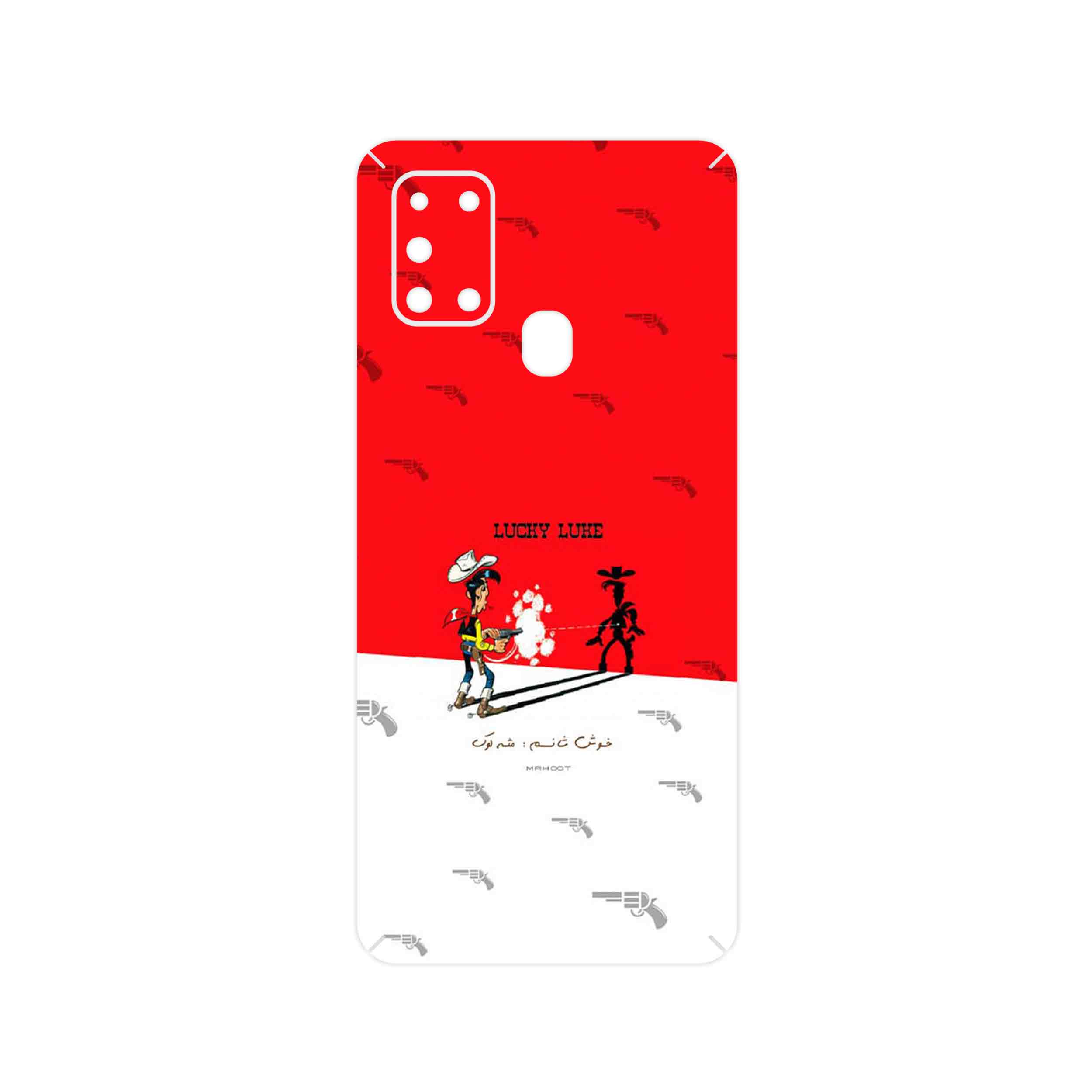 برچسب پوششی ماهوت مدل Lucky Luke مناسب برای گوشی موبایل سامسونگ Galaxy A21s