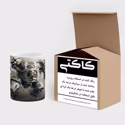 ماگ کاکتی طرح ربات مدل mgs14807