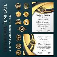 وکتور لایه باز گواهینامه با فرمت EPS