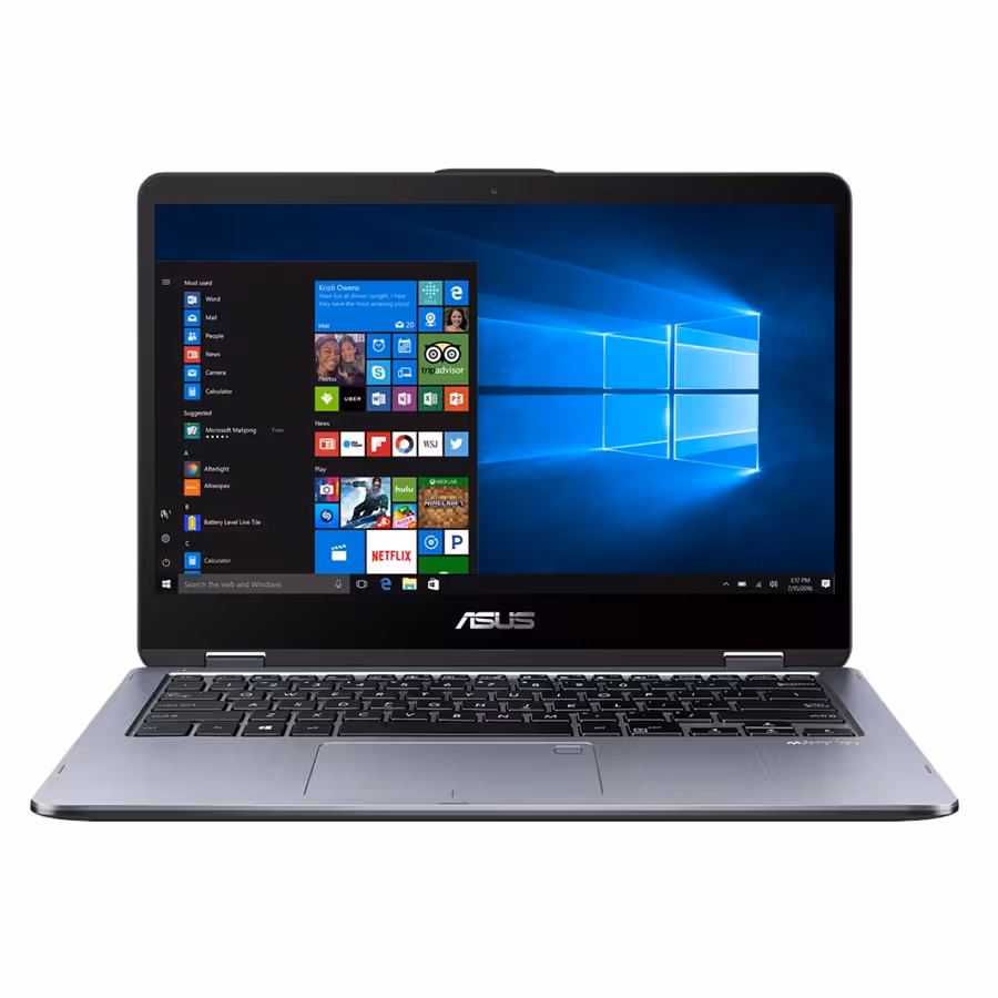 لپ تاپ ایسوس مدل VivoBook Flip 14 TP410UF با پردازنده i5 و صفحه نمایش لمسی