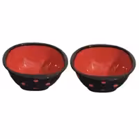 پیاله هپی لایف مدل لبه دار خالخالی بسته 2 عددی
