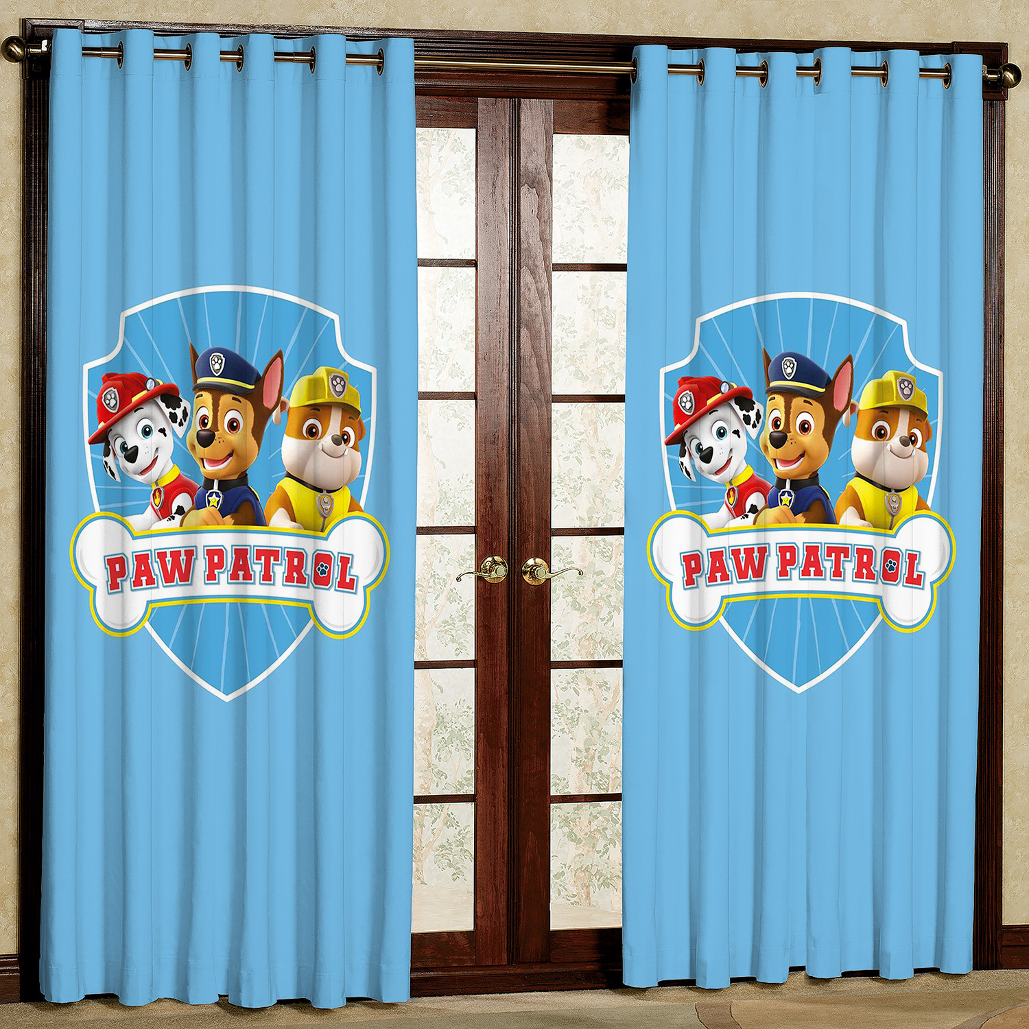 پرده مدل سگهای نگهبان هازان پانچی کد 4677 سایز 140x200 سانتی متر