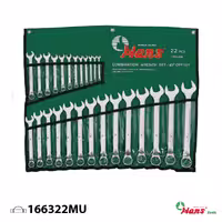 ست آچار یکسر رینگی 22 عددی 6-32 هنس (HANS) مدل 166322MU - آرسی