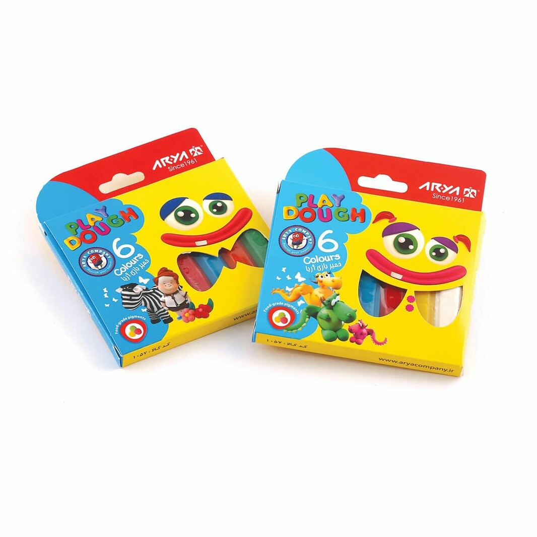 خمیربازی 6 رنگ آریا