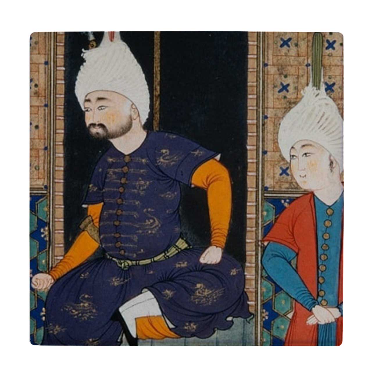 زیر لیوانی طرح نگارگری ایرانی کد    3182320_319