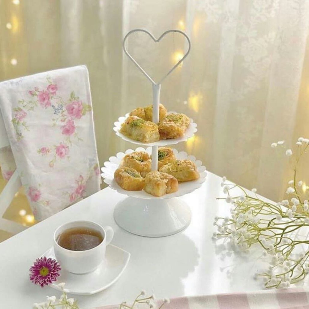 شیرینی خوری دوطبقه قطر صفحات 12 و 16 س م