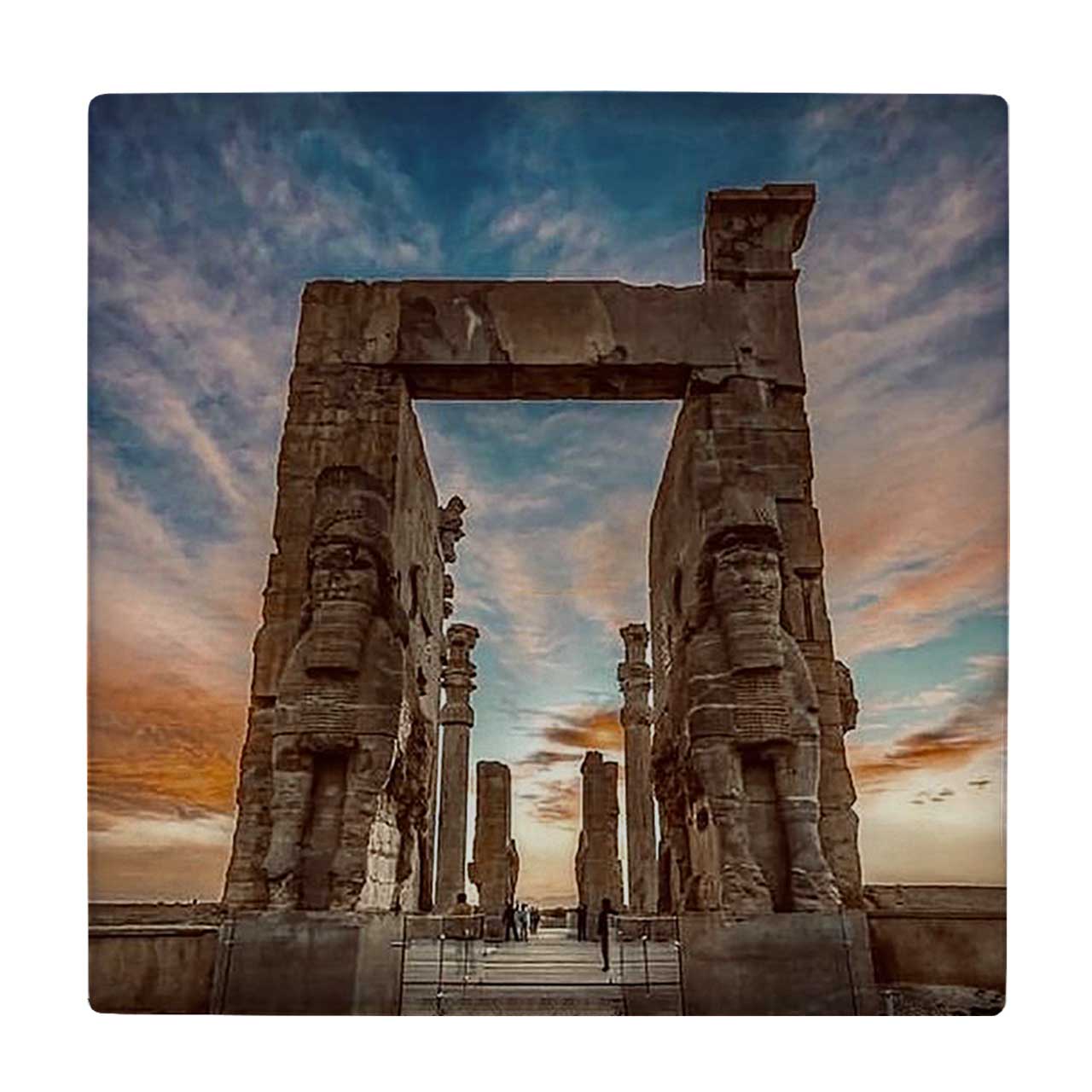  کاشی کارنیلا طرح تخت جمشید کد wkk3785