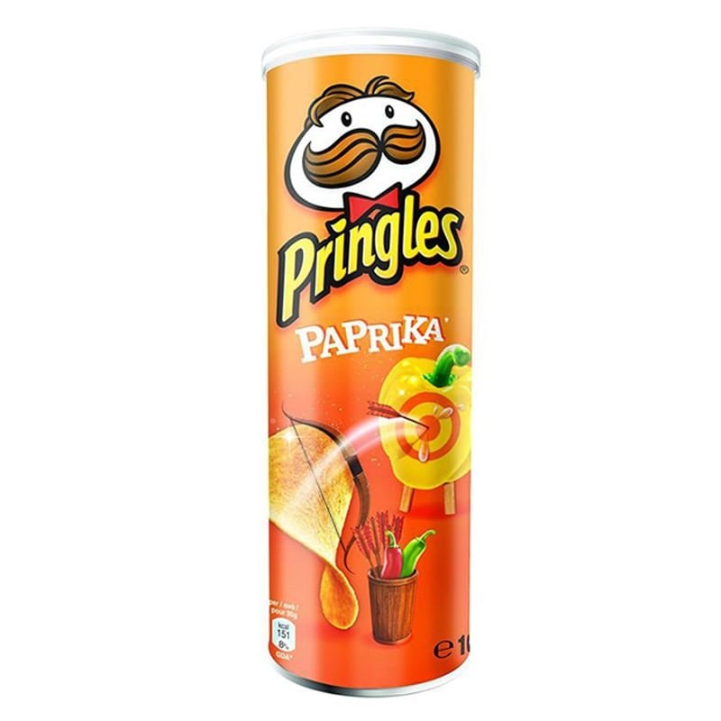 چیپس پاپریکا پرینگلز pringles اصل 165 گرمی