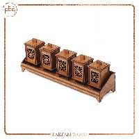 جا ادویه استند دار پنج تیکه مناسب برای ادویه