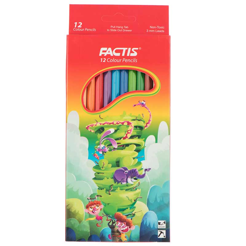 مداد رنگی 12 رنگ فکتیس Factis