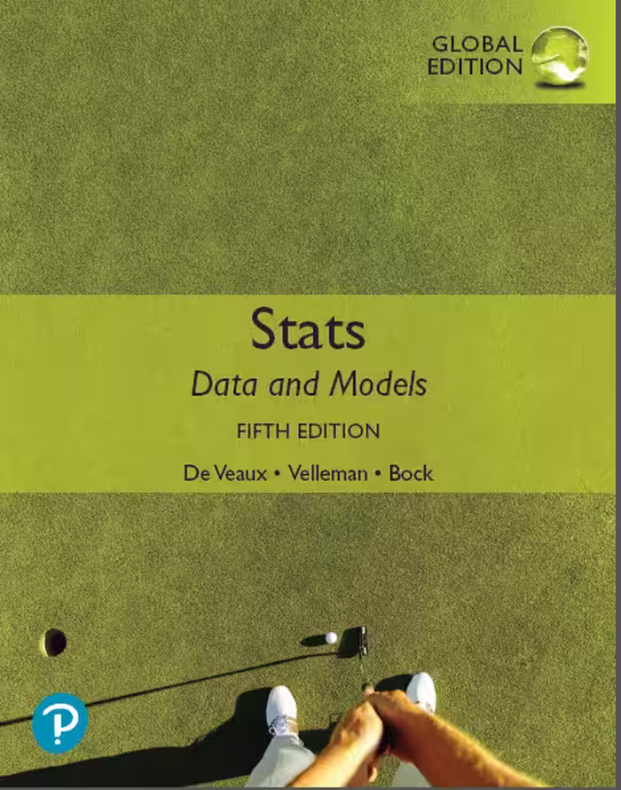 خرید و دانلود نسخه کامل کتاب Stats: Data and Models Global Edition (5th Edition) - Pdf