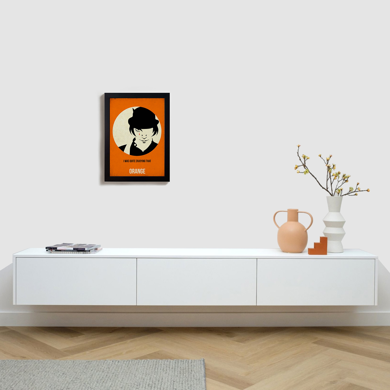 تابلو مدل فیلم پرتقال کوکی استنلی کوبریک clockwork orange stanley kubrick B261