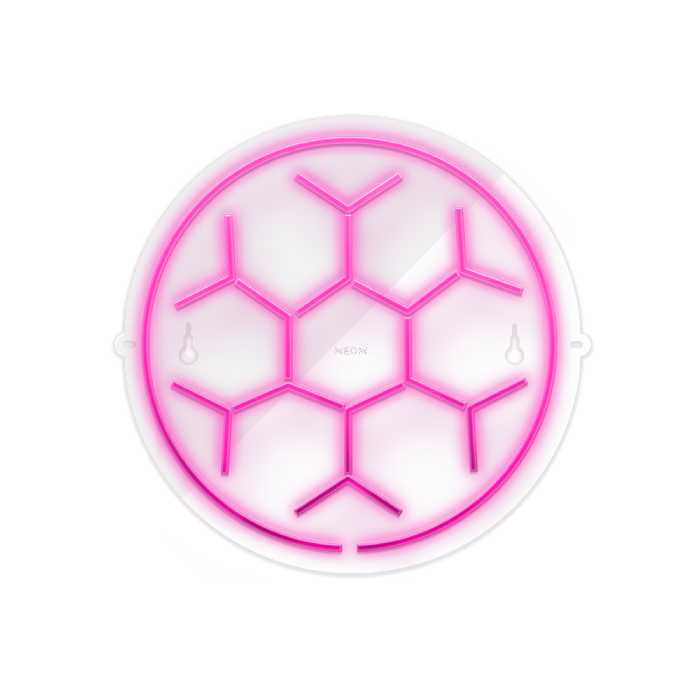 چراغ دیواری نئون دیزاین طرح Soccer-Ball-GL_PN