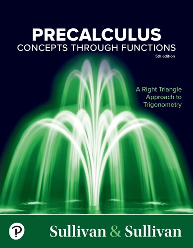 خرید و دانلود نسخه کامل کتاب Precalculus: Concepts Through Functions, A Right Triangle Approach to Trigonometry