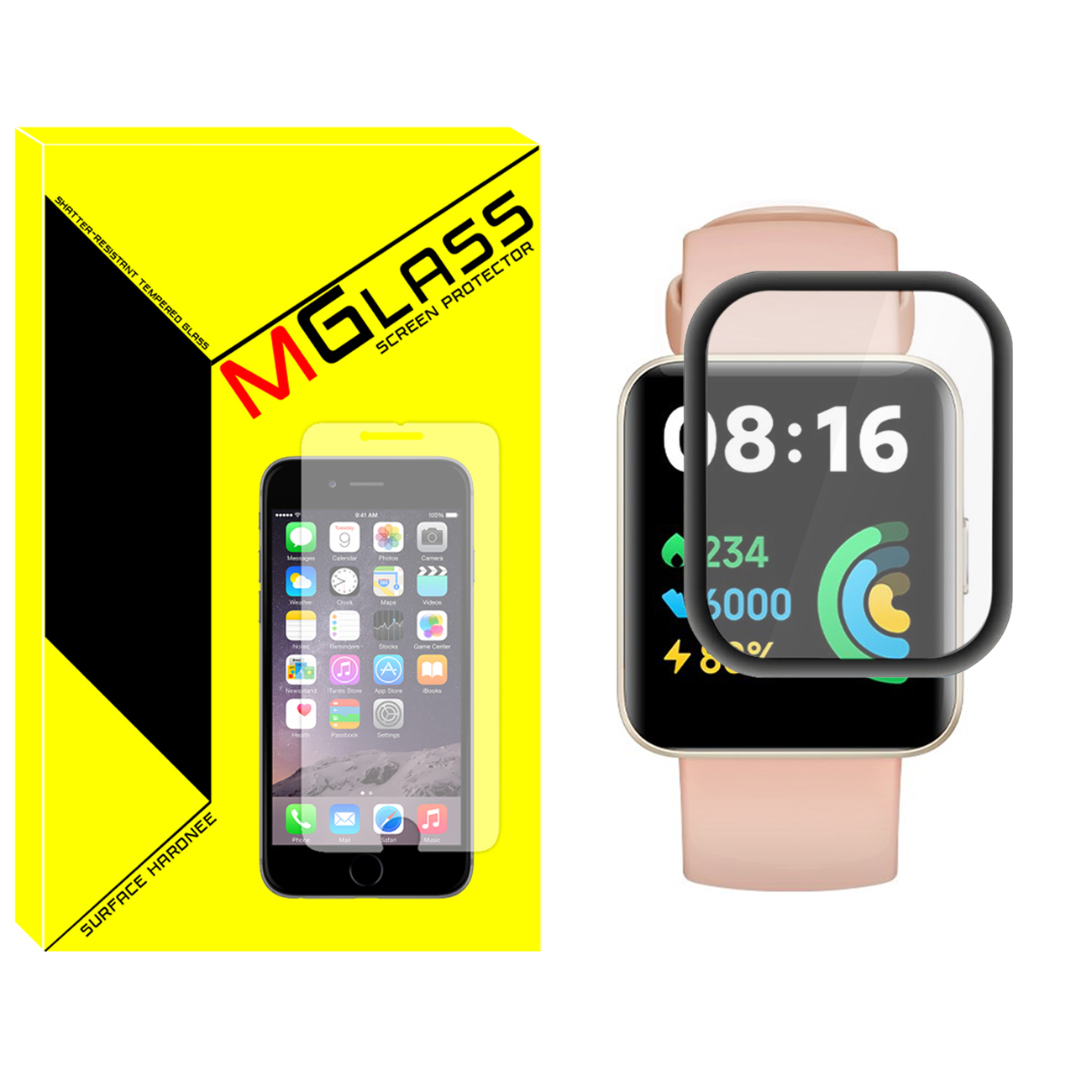محافظ صفحه نمایش نانو ام گلس مدل NMG مناسب برای ساعت هوشمند شیائومی Redmi Watch 2