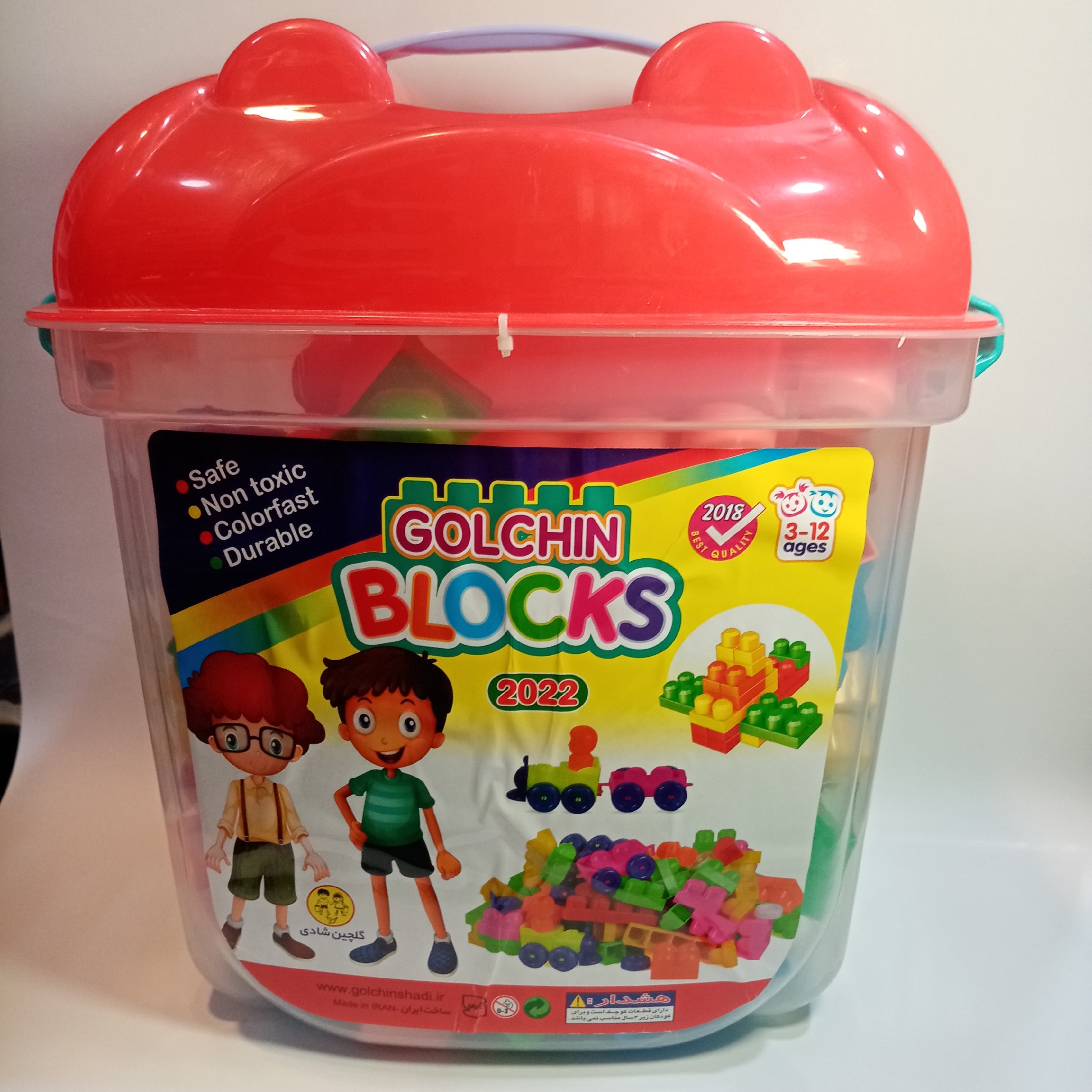 لگو آجر بازی خانه سازی ماشین دار سایز 3 مدل گلچین 2022