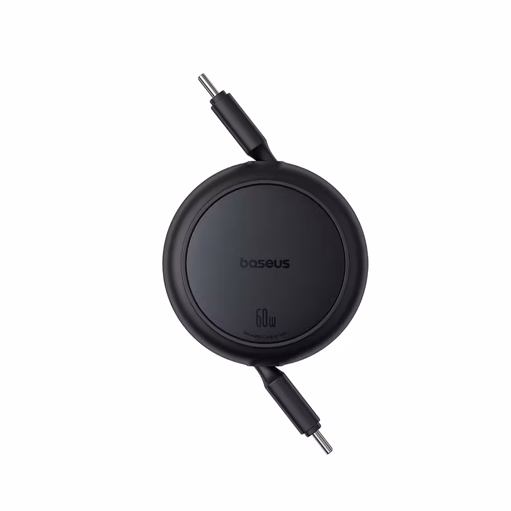 کابل شارژ سریع Type-C به Type-C باسئوس Baseus Free2Pull Mini Retractable USB-C Cable 60W
