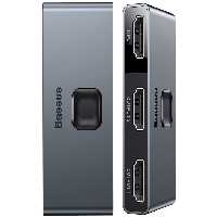 سوییچ دو پورت اچ دی ام آی بیسوس Baseus CAHUB-BC0G Matrix HDMI Splitter