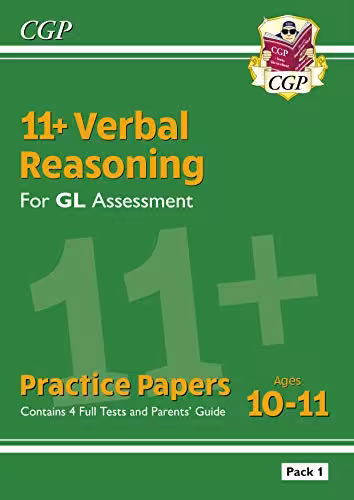 خرید و دانلود نسخه کامل کتاب New 11  GL Verbal Reasoning Practice Papers: Ages 10-11 - Pack 1 (with Parents' Guide &amp; Online Ed) (CGP 11  GL)