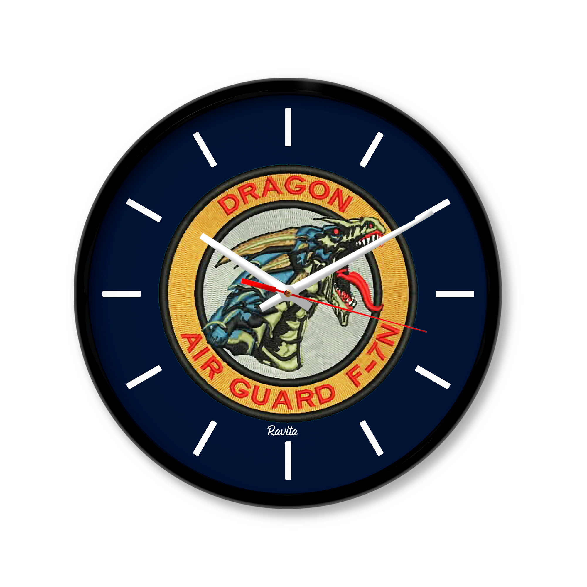 ساعت‌ دیواری رومیزی راویتا طرح نیرو هوایی کد 3333