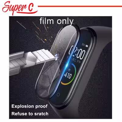 محافظ صفحه نمایش نانو سوپرسی مدل SRC مناسب برای ساعت هوشمند شیائومی Mi Band 7 بسته دو عددی