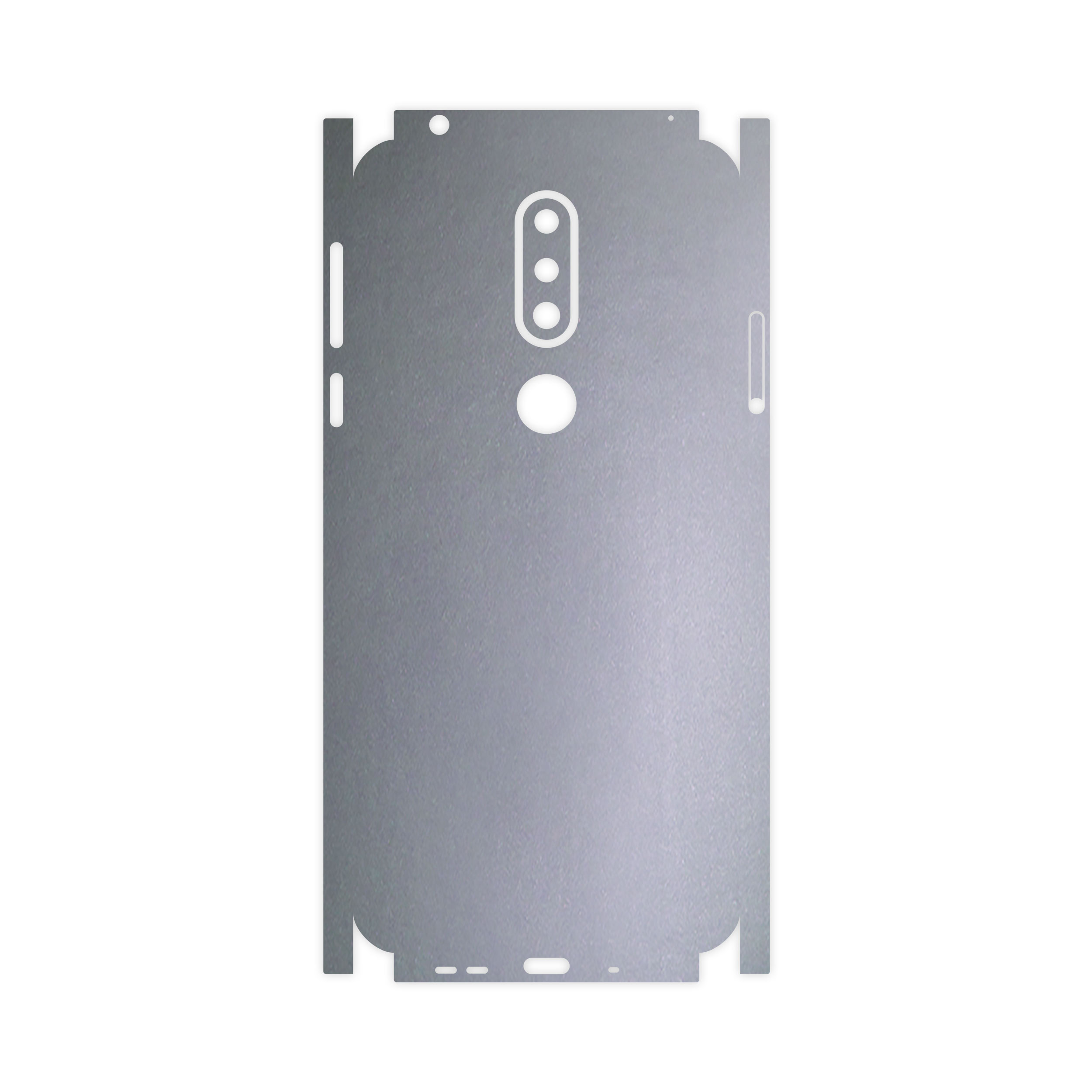 برچسب پوششی ماهوت مدل Matte-Silver-FullSkin مناسب برای گوشی موبایل نوکیا 7.1