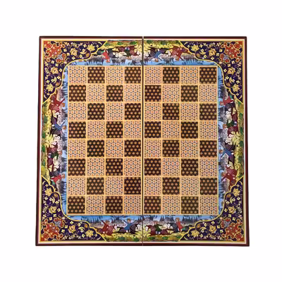 تخته شطرنج طرح چوگان کد 010