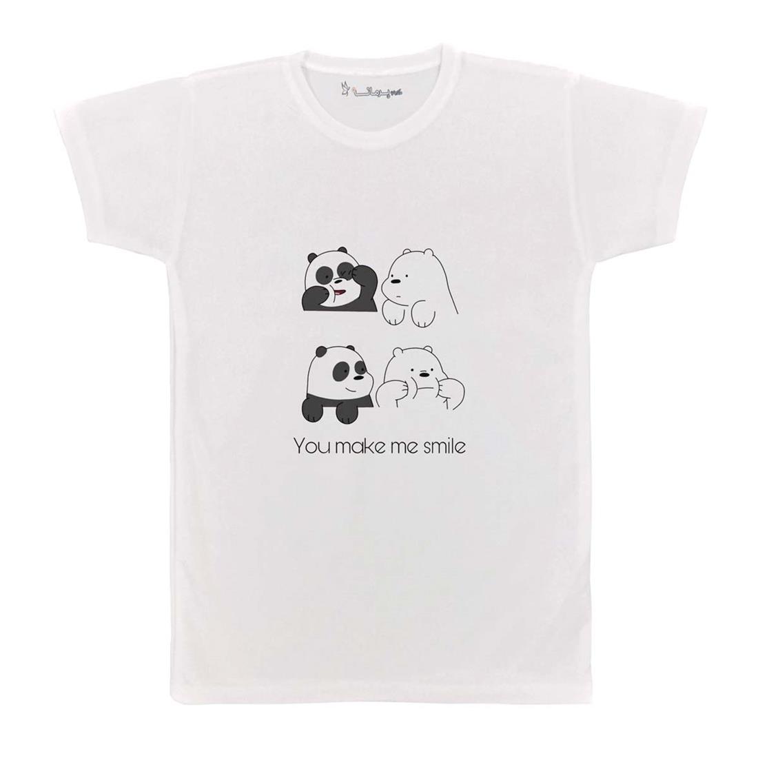 تی شرت بچگانه پرمانه طرح خرس های کله فندقی کد pmt.5554