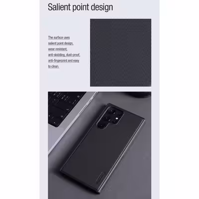 کاور نیلکین مدل Super Frosted Shield Pro Magnetic مناسب برای گوشی موبایل سامسونگ Galaxy S23 Ultra