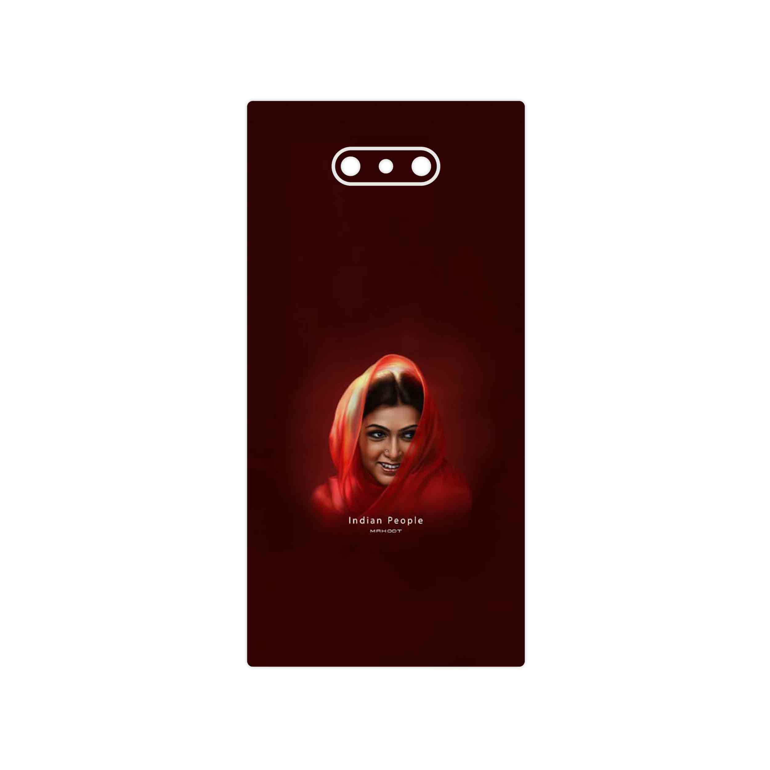 برچسب پوششی ماهوت مدل Portrait of an Indian Woman مناسب برای گوشی موبایل ریزر Phone 2