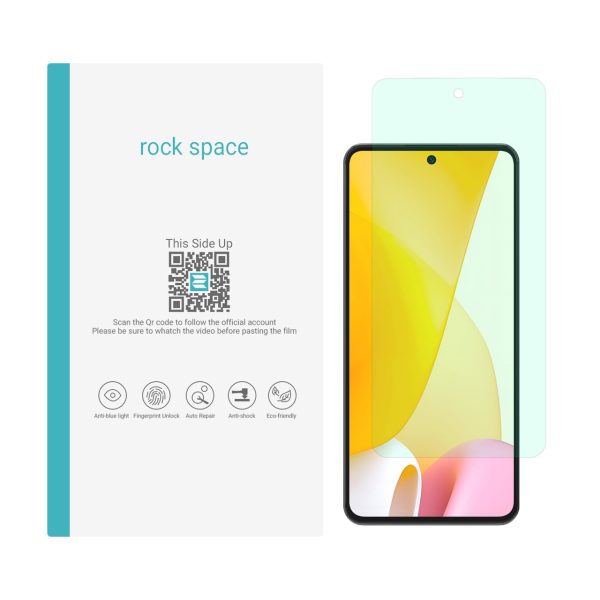 گلس شیائومی 12 Lite مدل نانو هیدروژل گرین لایت برند راک اسپیس کد S