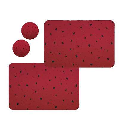 زیربشقابی طرح هندوانه کد 8419 مجموعه 2 عددی همراه زیر لیوانی