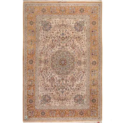 فرش دستباف 6 متری مدل لچک ترنج کد 322