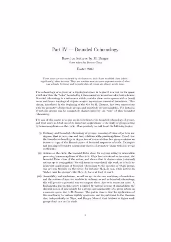 خرید و دانلود نسخه کامل کتاب Bounded Cohomology