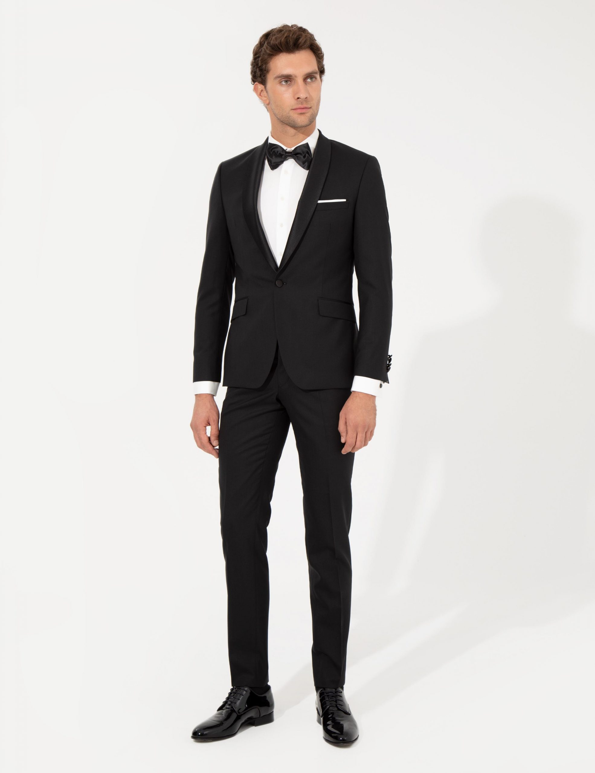 کت و شلوار مردانه مشکی کاشارل