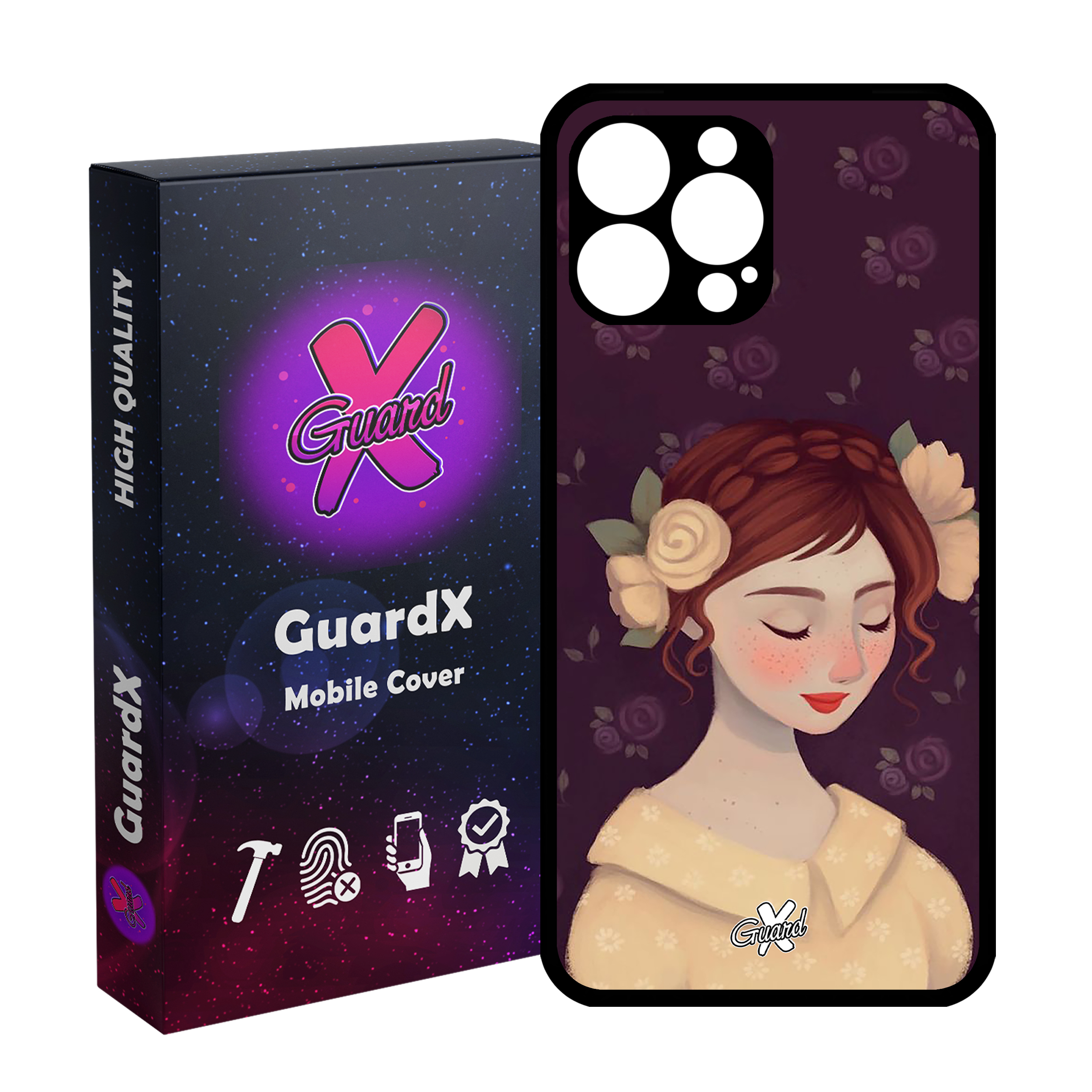 کاور گارد ایکس طرح Girl مدل Glass10325 مناسب برای گوشی موبایل اپل iPhone 12 Pro Max