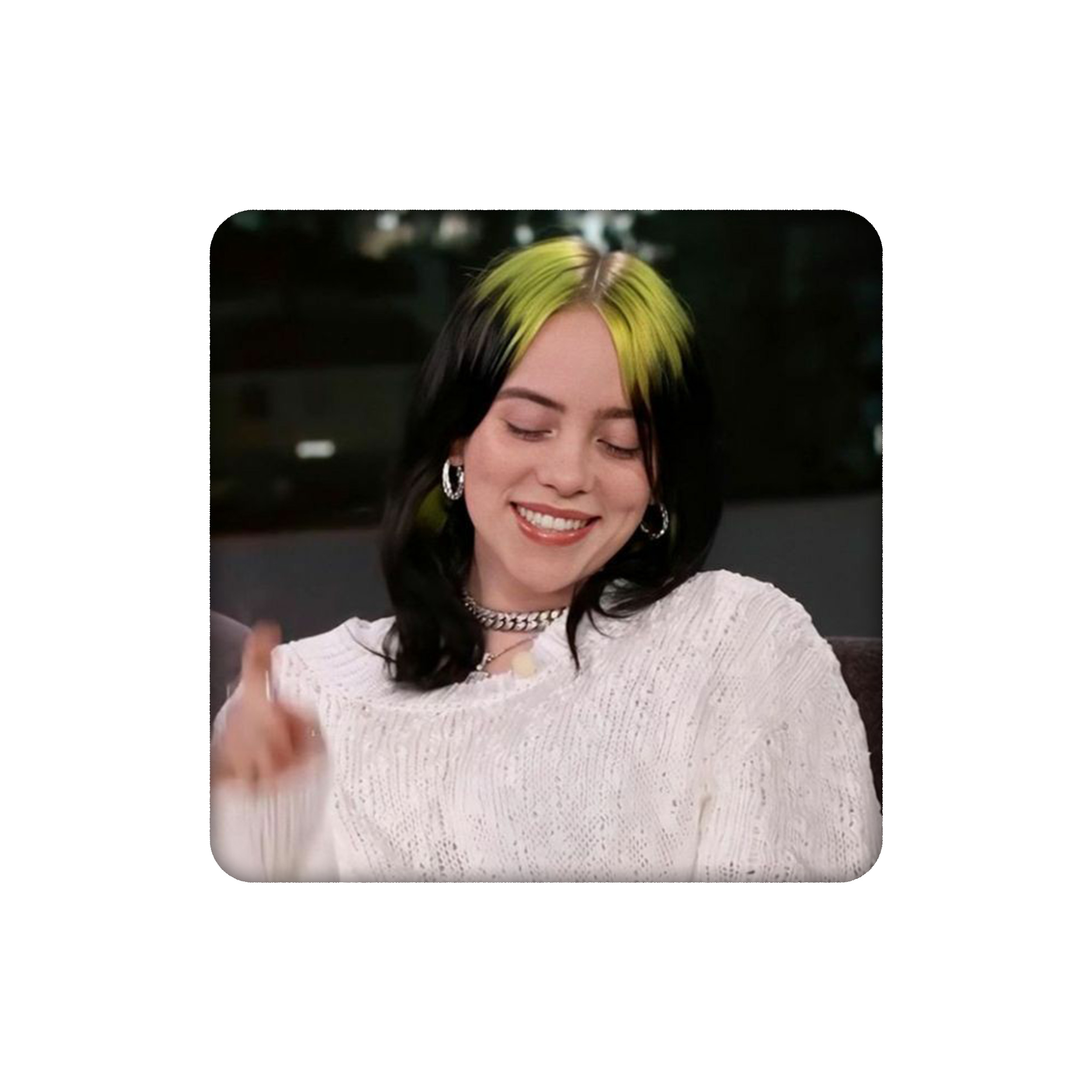 زیرلیوانی طرح Billie Eilish کد 4781325
