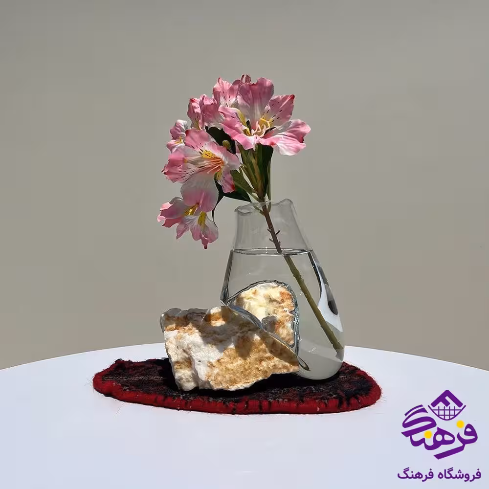 گلدان سنگ و شیشه