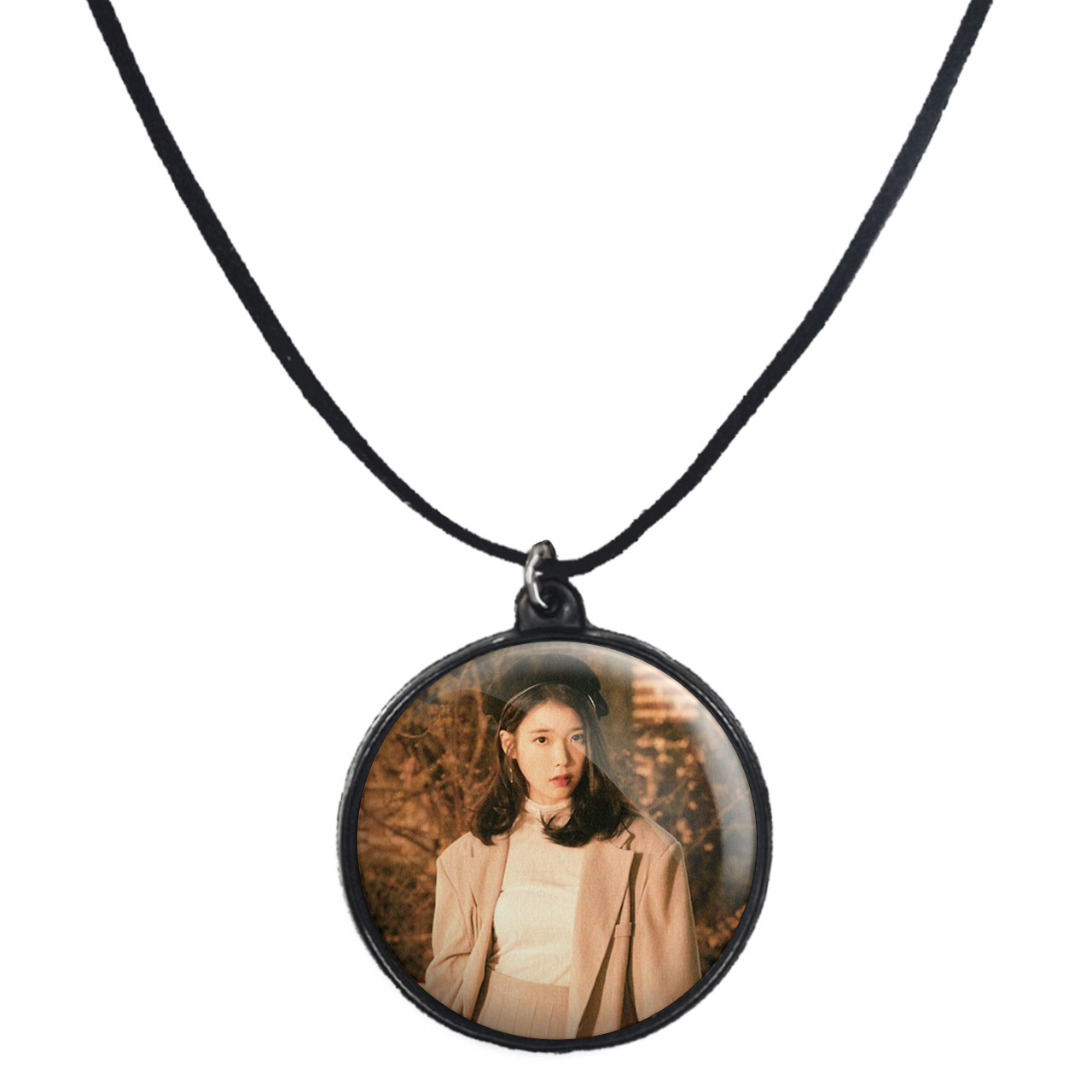 گردنبند پرمانه طرح IU کد pmb.35945 مدل دو طرفه