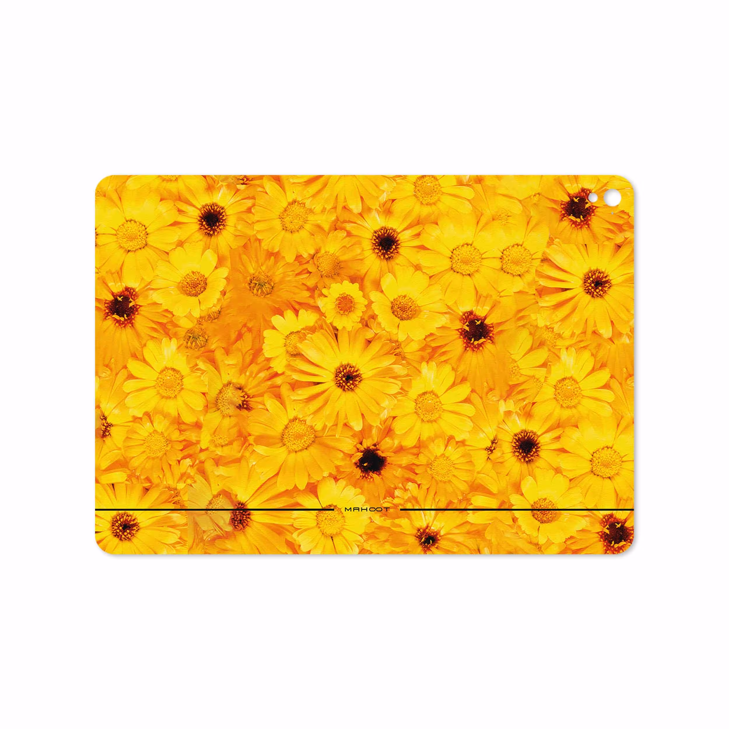 برچسب پوششی ماهوت مدل Yellow-Flower مناسب برای تبلت اپل iPad Pro 9.7 2016 A1675