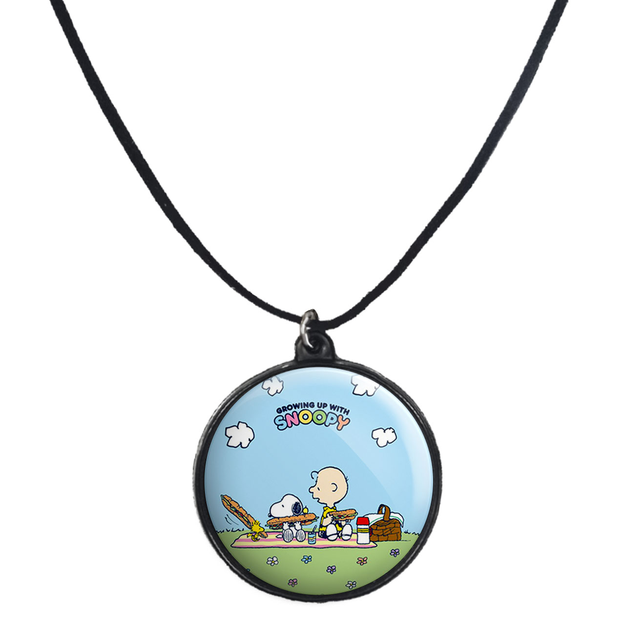 گردنبند پرمانه طرح اسنوپی کد pmb.14510