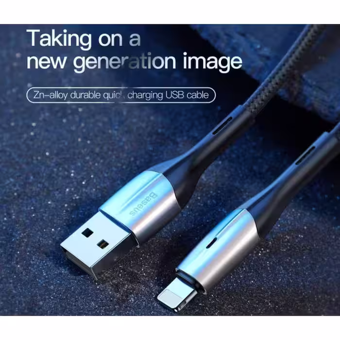 کابل تبدیل USB به لایتنینگ باسئوس مدل CALSP-C01 طول 2 متر
