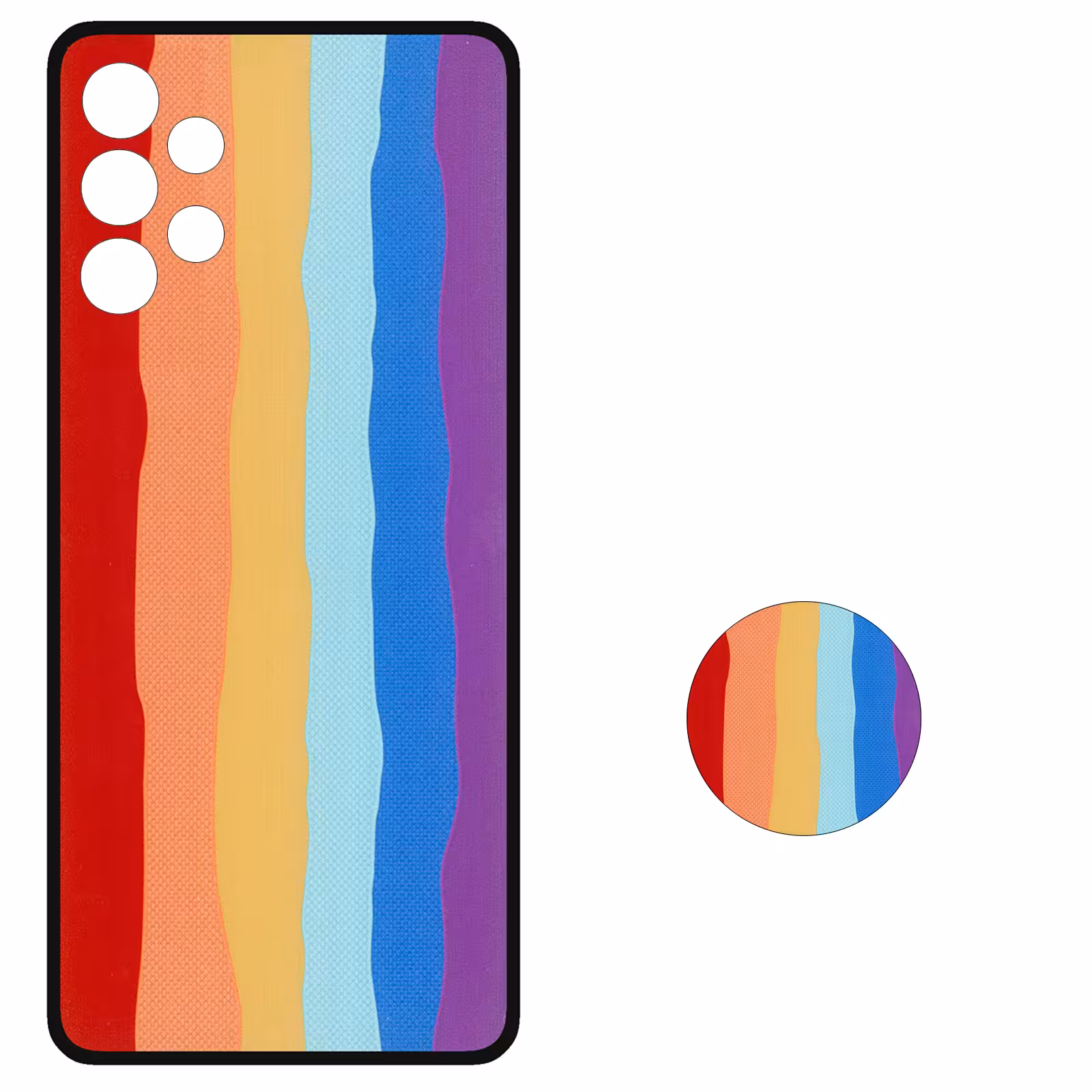 کاور کد  2801 مناسب برای گوشی موبایل سامسونگ Galaxy A13 4G به همراه پایه نگهدارنده 