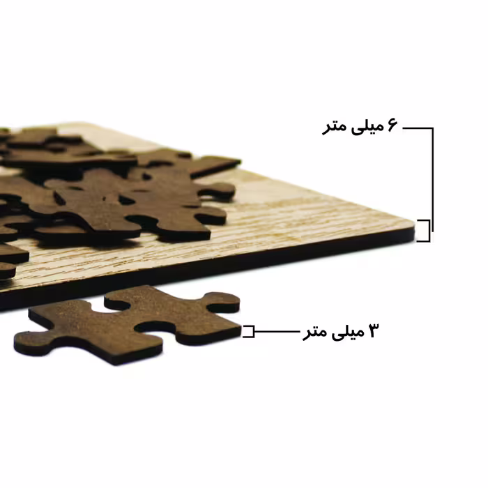 پازل 35 تکه رین استار مدل چوبی بره ناقلا