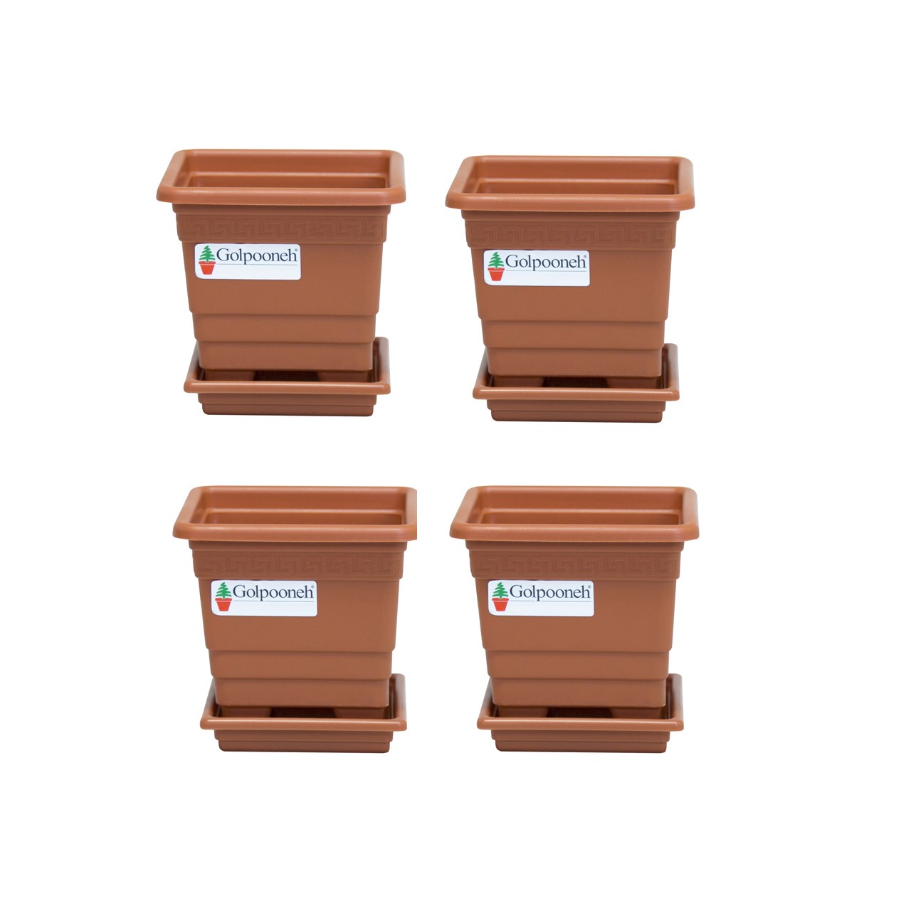 گلدان گلپونه مدل F112 مجموعه 4 عددی