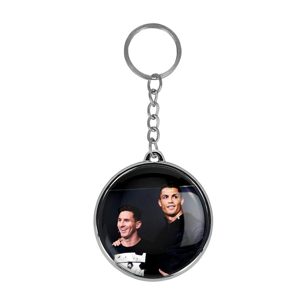 جاکلیدی خندالو طرح کریستیانو رونالدو و لیونل مسی مدل دوطرفه کد 1399814003