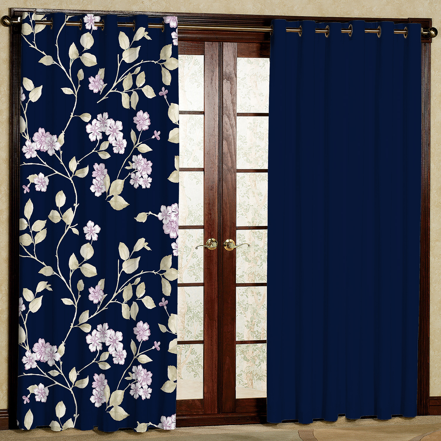 پرده مدل شکوفه هازان پانچی کد 1121 سایز 140x200 سانتی متر