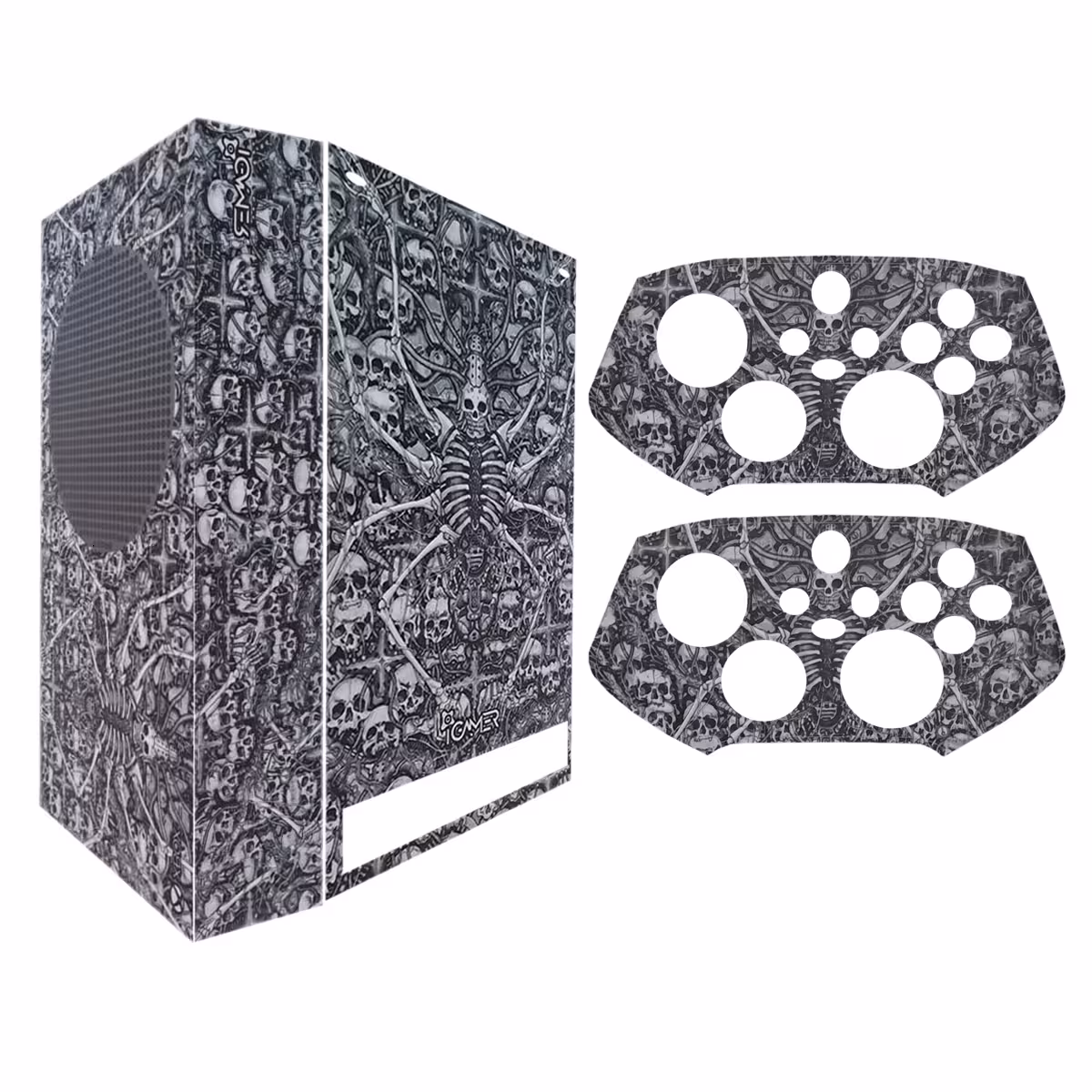 برچسب کنسول بازی ایکس باکس سری اس آیگیمر طرح اسکلت عنکبوتی مدل Skins0015 مجموعه 3 عددی