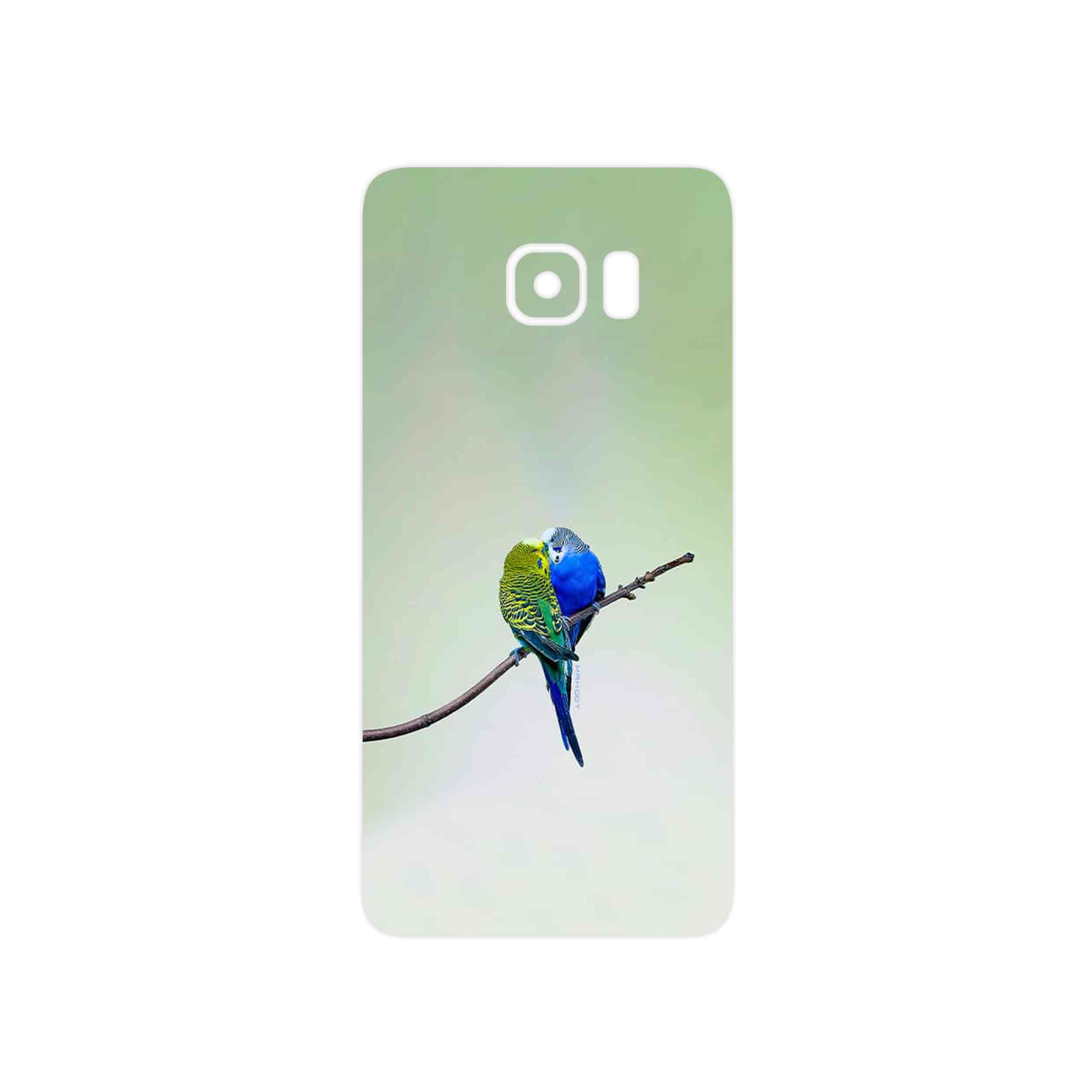 برچسب پوششی ماهوت مدل Lovebird مناسب برای گوشی موبایل سامسونگ Galaxy S6 Edge