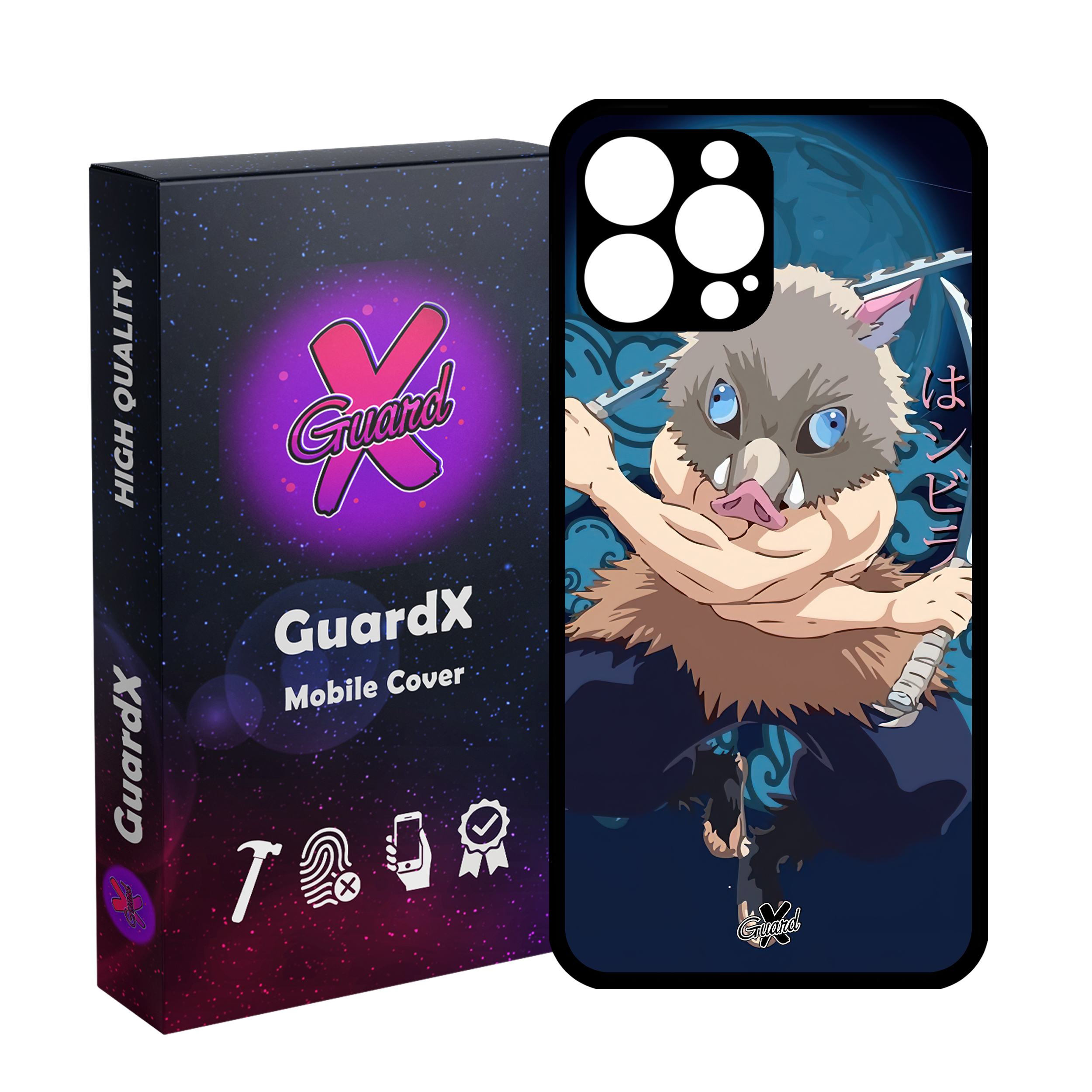 کاور گارد ایکس طرح شیطان کش انیمه مدل Glass10560 مناسب برای گوشی موبایل اپل iPhone 13 Pro Max